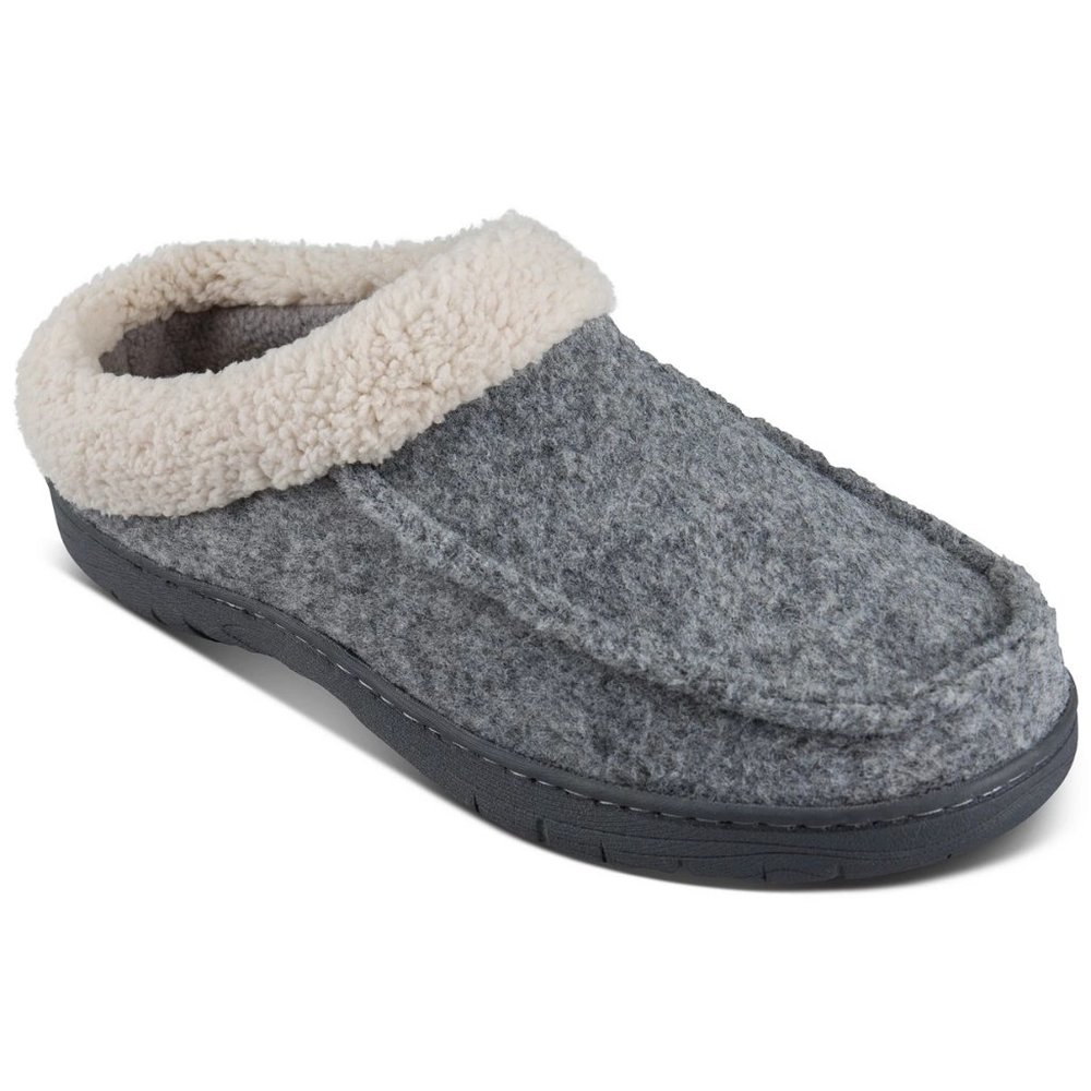 Haggar Men's Felt(Polyester) Gray Clog Slippers Size: XL(11-12) New in Box